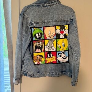 Classic Vintage Looney Tunes Blue Denim Jacket